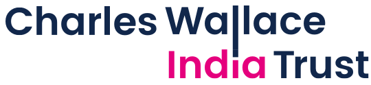 The Charles Wallace India Trust logo, with 'India' in bright magenta text and the other words in dark blue.