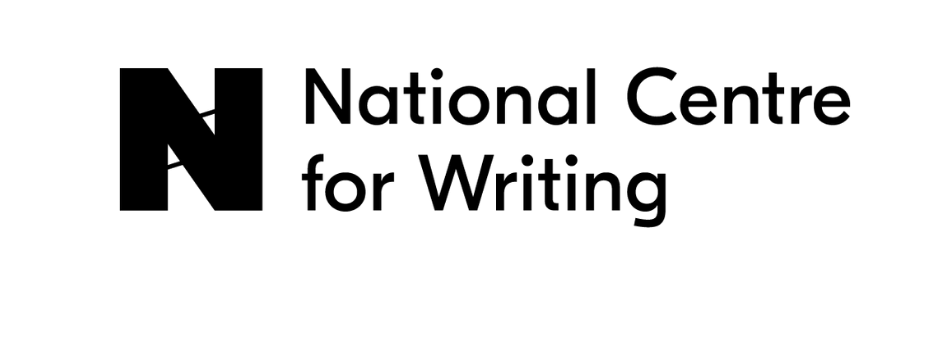 The logo for the National Centre for Writing, featuring a stylized black 'N' emblem next to the organization's name on a white background.