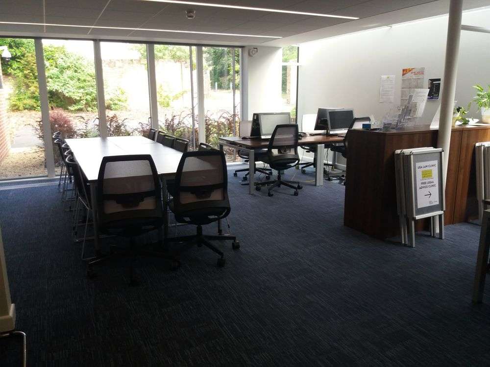 image of law clinic office