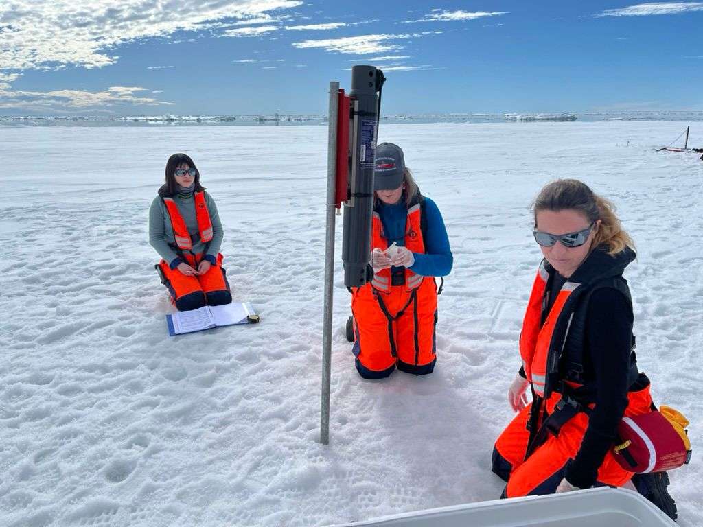 Researchers on the PICCOLO expedition