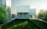 The new Lasdun Building plan with the green.