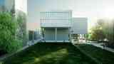 The new Lasdun Building plan with the green.