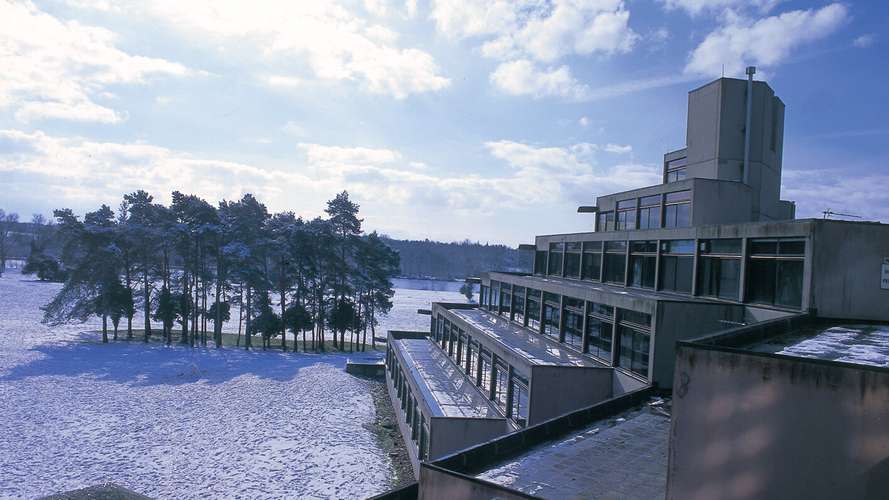 View of Ziggurats in the Snow