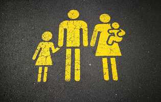 Family road sign