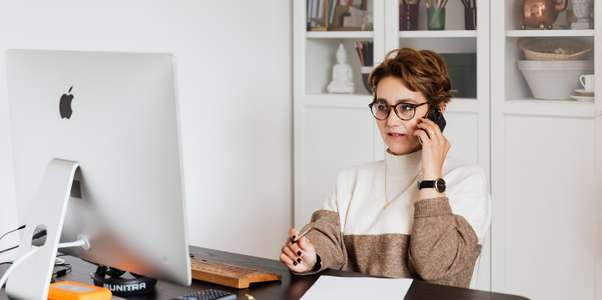 woman talking on mobile phone