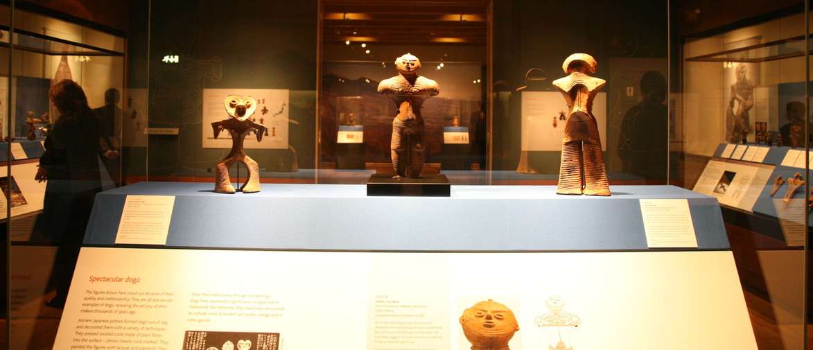 Clay models in gallery exhibition