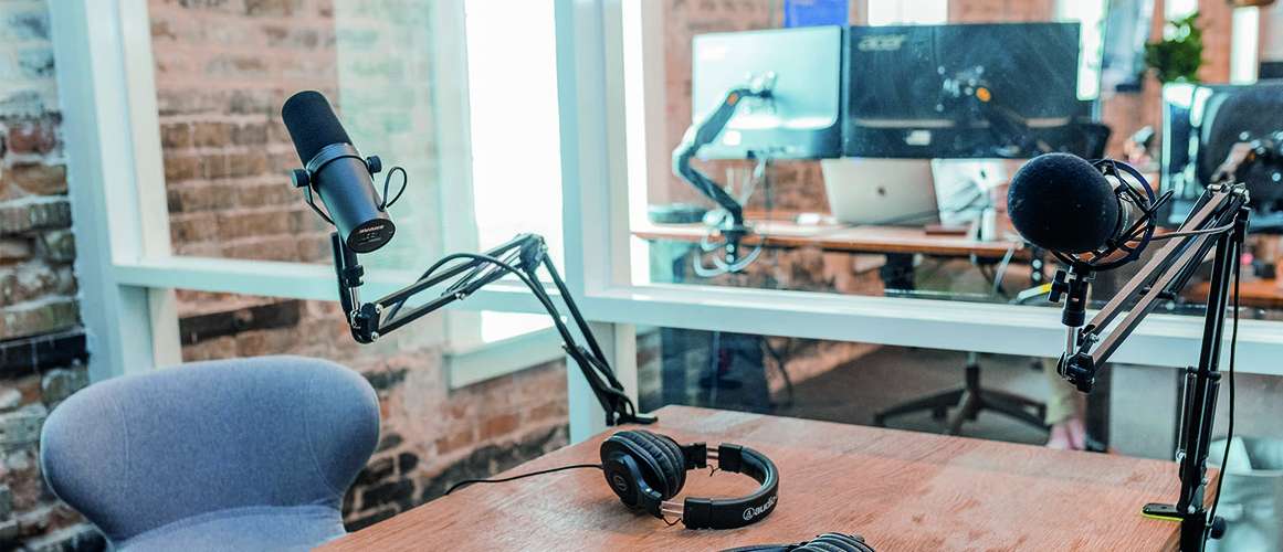 microphones on a table