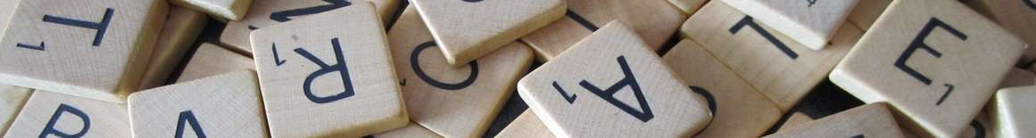 Scrabble pieces