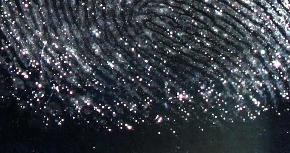 close-up of fingerprint