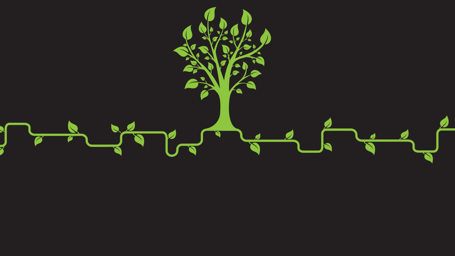 green tree graphic
