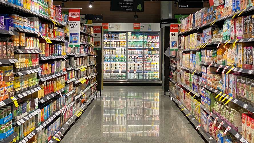 Supermarket aisle