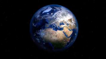The earth in space