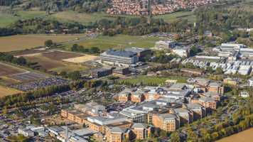 Aerial view of Norwich Research Park