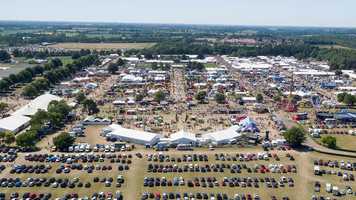royal norfolk show aerial photo