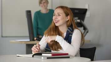 Student at laptop 