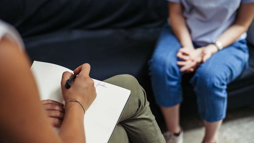 therapist and patient