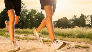 People running showing just their legs