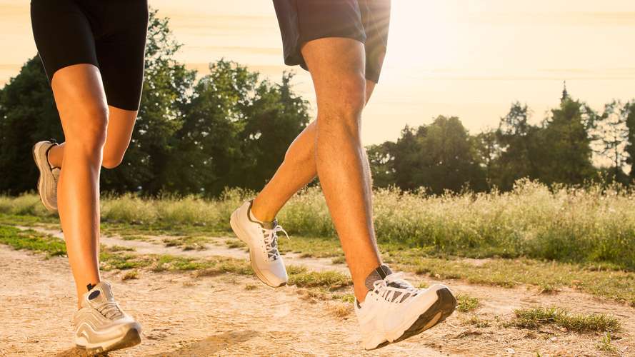 People running showing just their legs