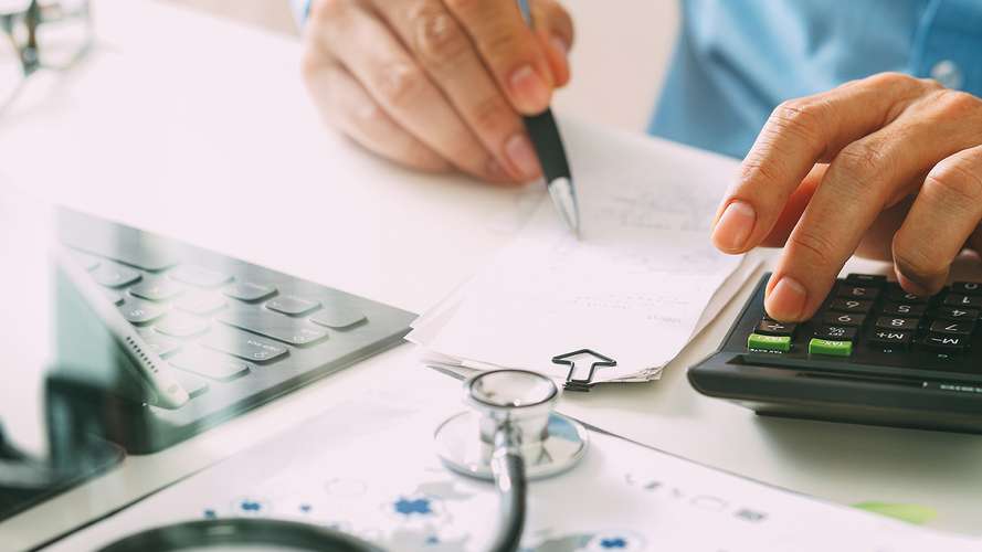doctor writing