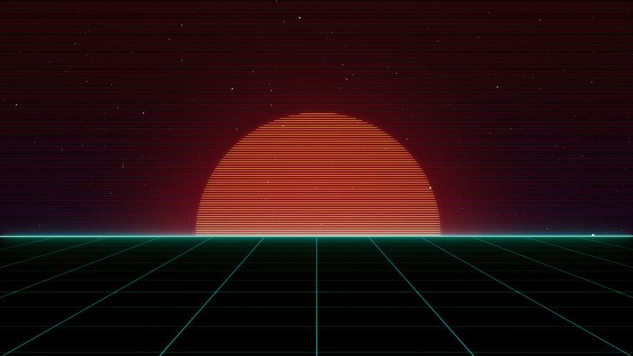 80s digital pattern