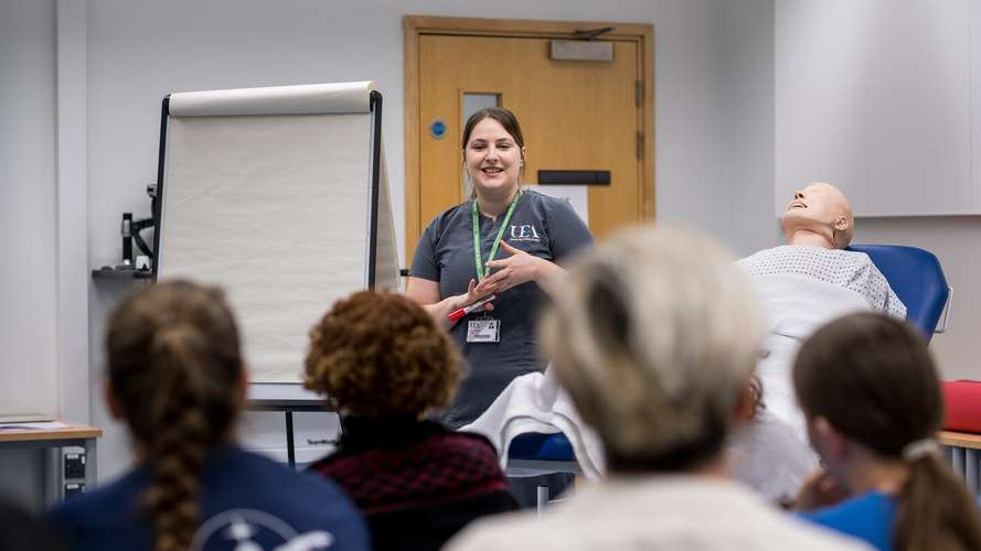 Recognising the Unwell Patient in Mental Health Nursing class at Edith Cavell Building