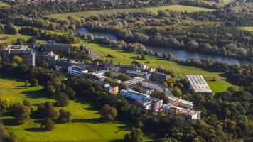 aerial view of campus