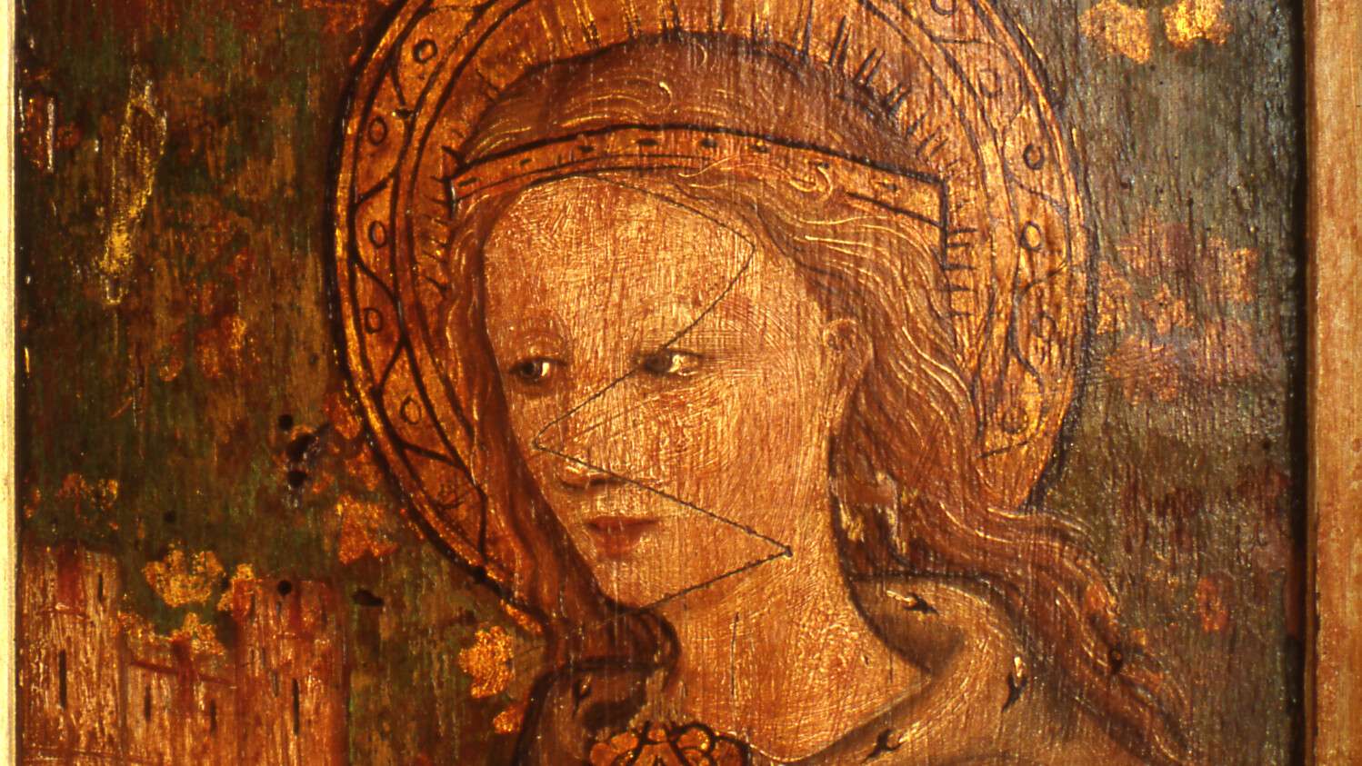 “St Barbara” (Unknown Artist, c. 1450), St Michael and All Angels, Barton Turf, Norfolk.