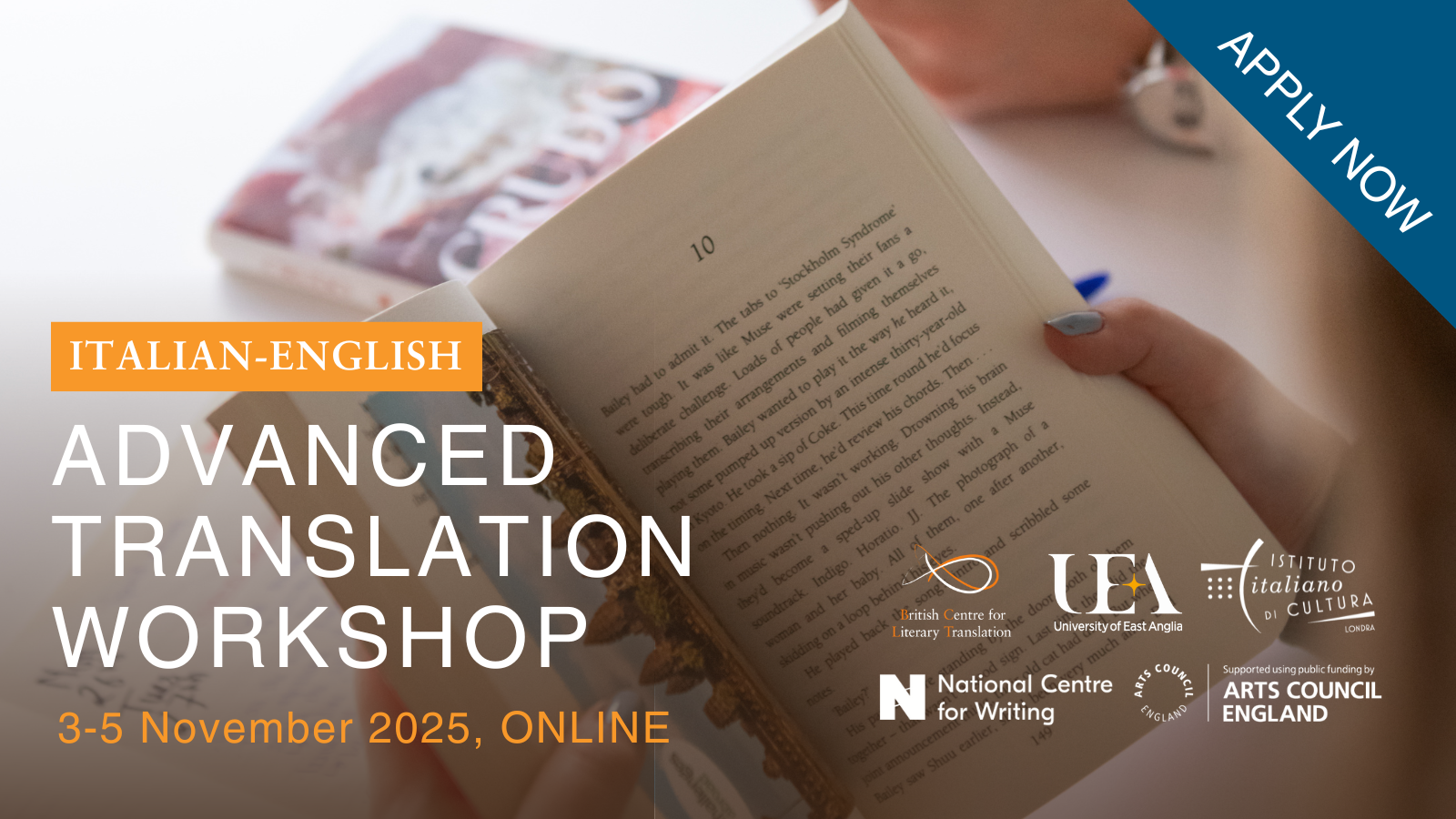Advanced Italian to English workshop banner