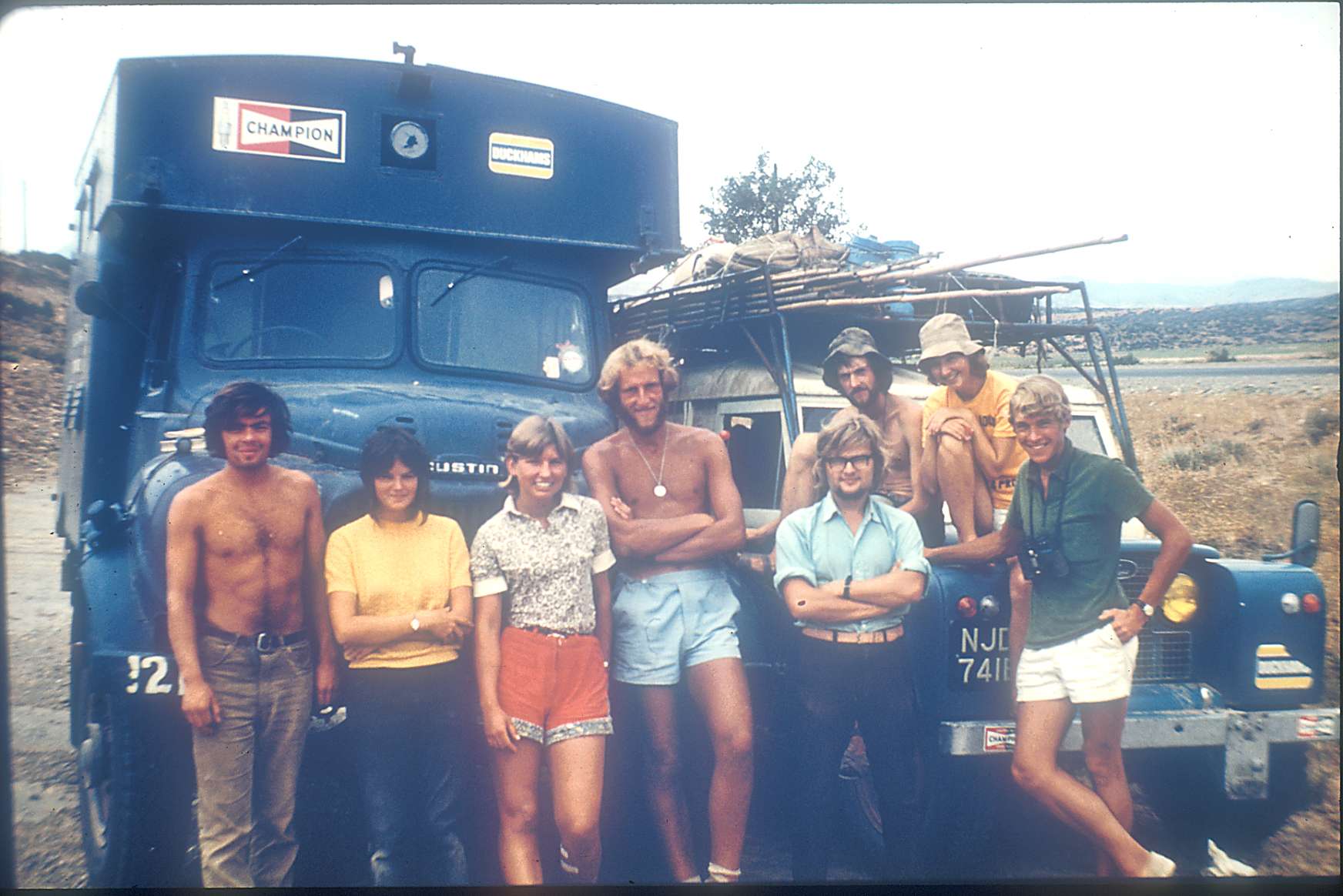Mike and friends on an expedition
