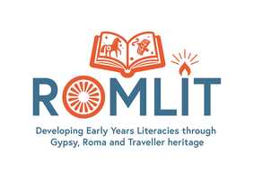 ROMLIT Logo - text and image of book