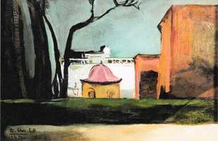 A painting of the View from Majithia House