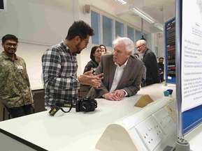 Bibek with Sir David Attenborough