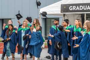 Picture of students at graduation