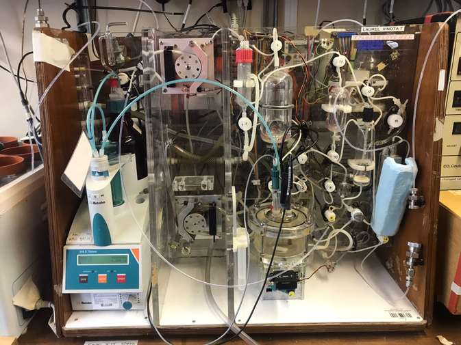 Some complex scientific equipment.