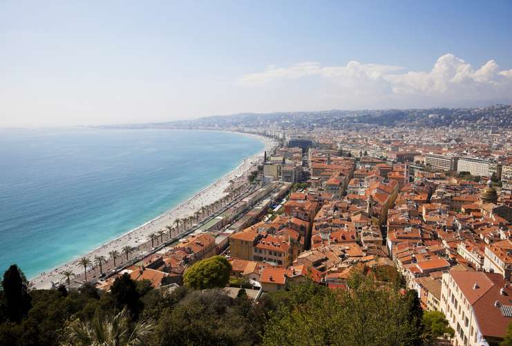 Beach in Nice, France