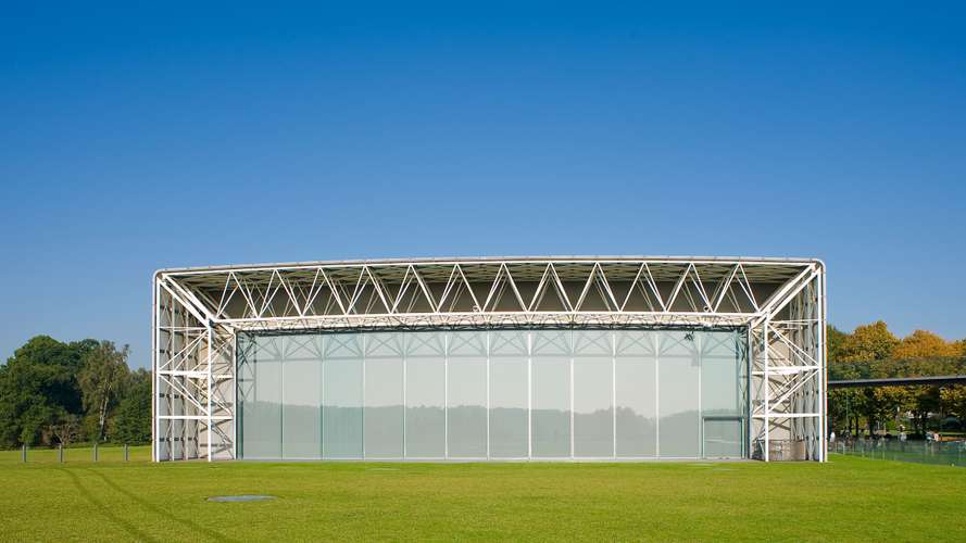 External view of the Sainsbury Centre for Visual Arts and home to the School of Art History and World Art Studies