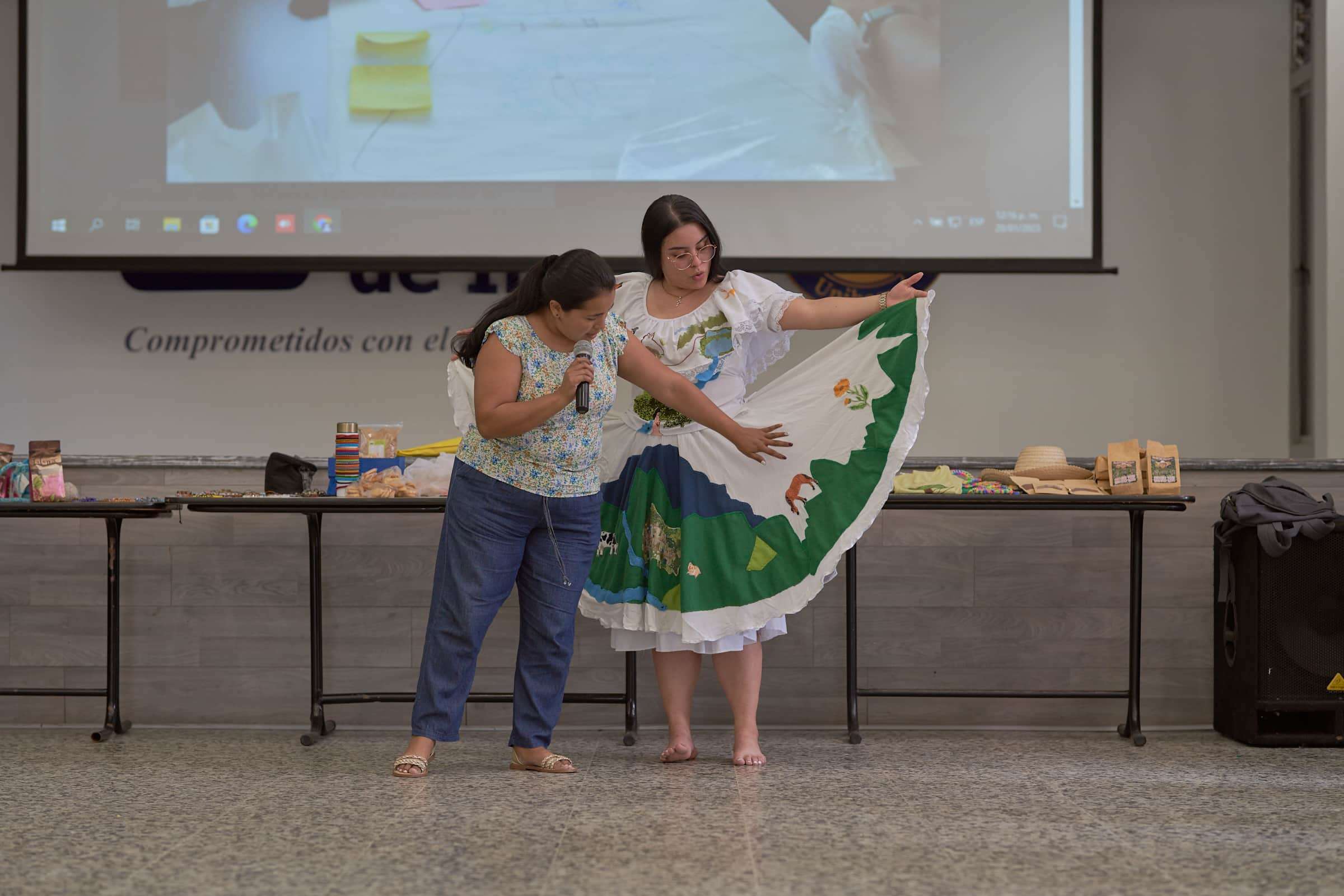 Woman in a traditional dress
