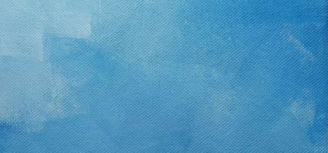 Blue paint on canvas