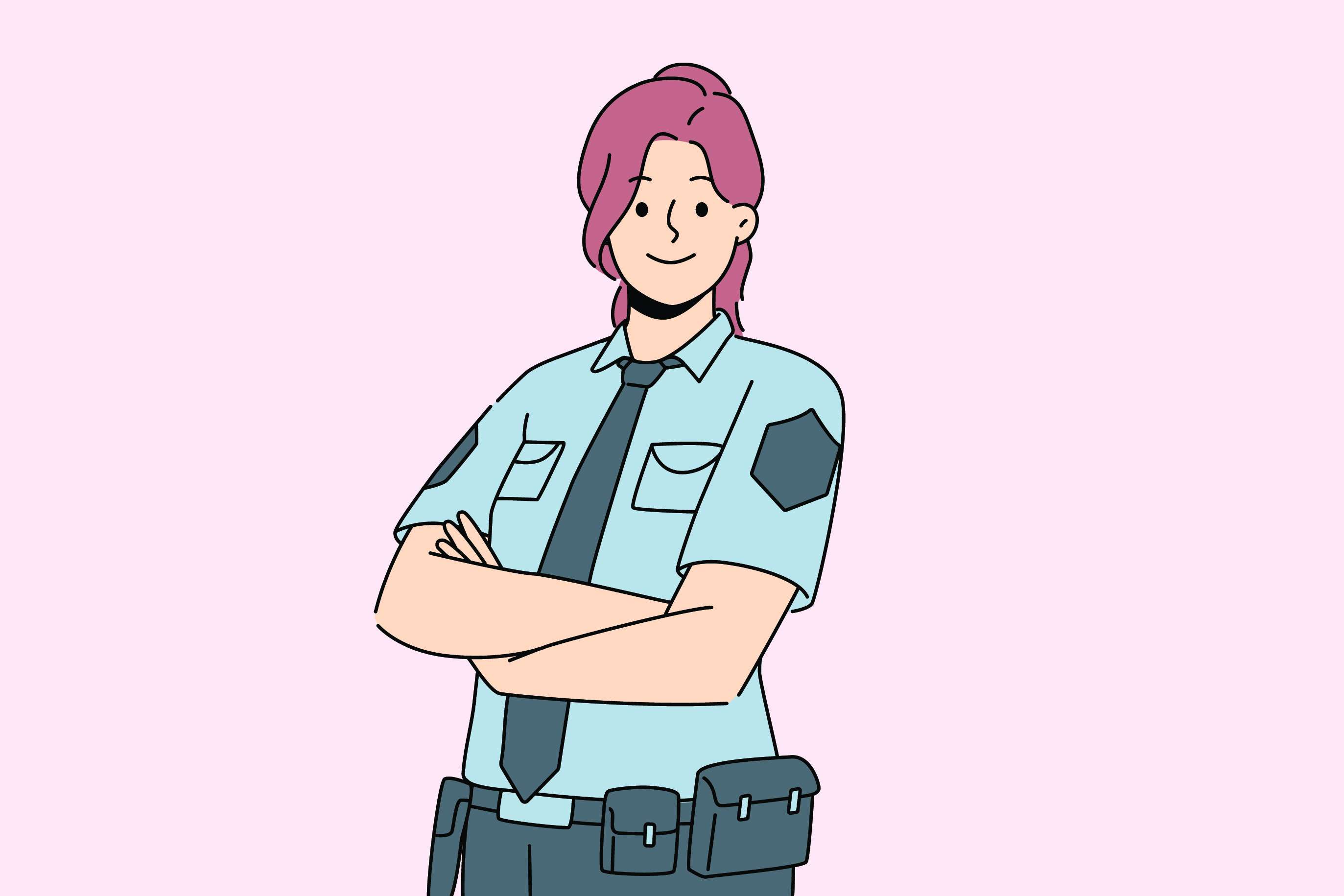 woman in police uniform