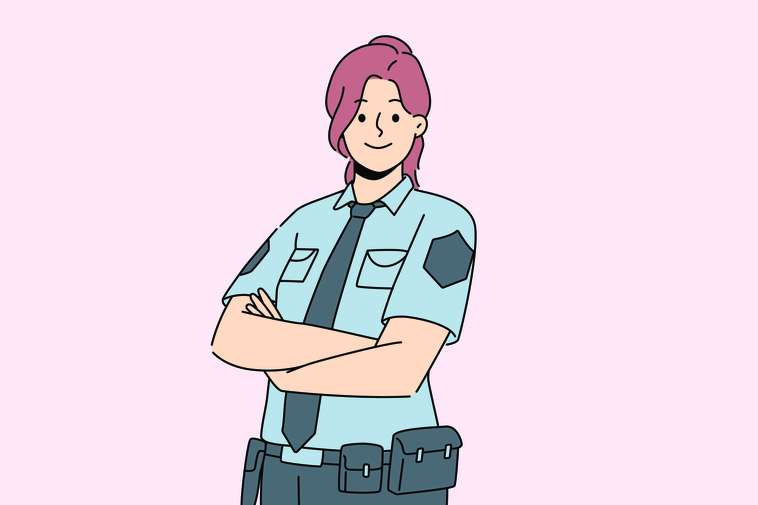 woman in police uniform