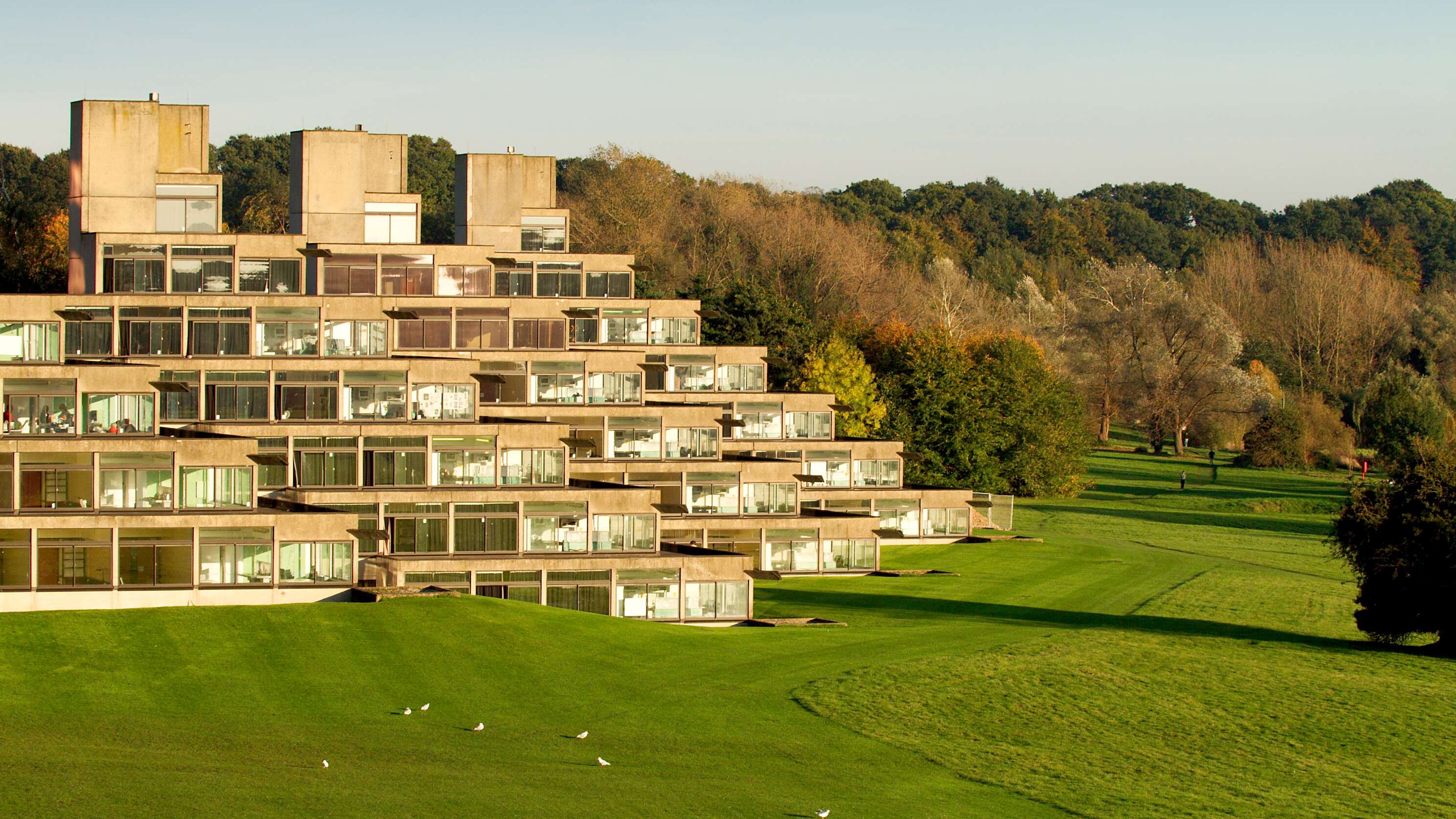Ziggurats with sunset