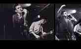 Black and white photos of the smiths playing LCR