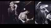 Black and white photos of the smiths playing LCR