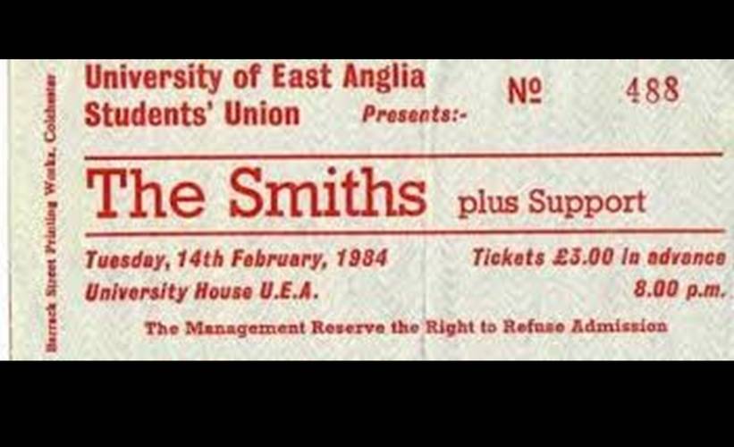 smiths gig ticket
