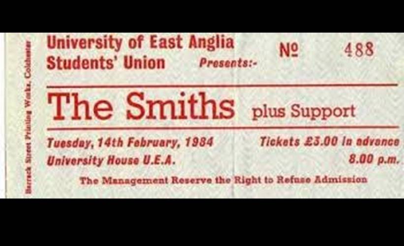 smiths gig ticket