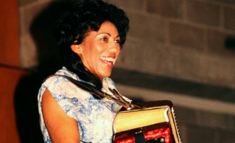 Queen Ida and the Bon Temps Zydeco Band in 1980