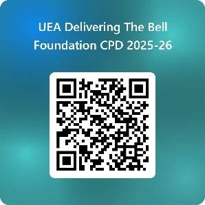 UEA Delivering the Bell Foundation CD 25-26 QR code