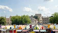 View over Norwich market