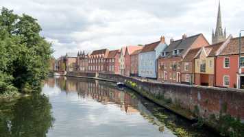 Riverside walk in Norwich
