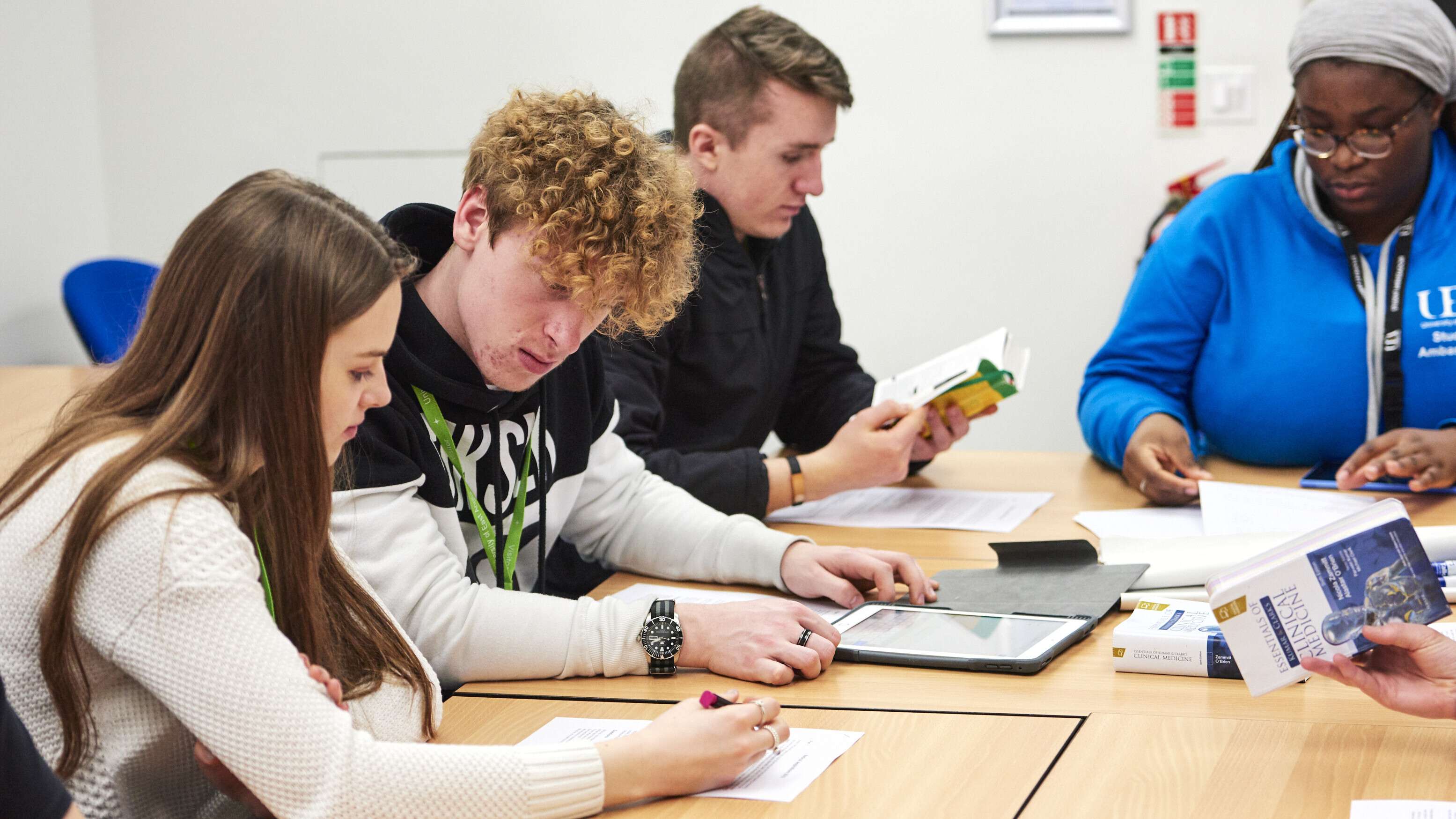 Students working together